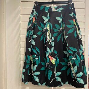 Bird & floral skirt